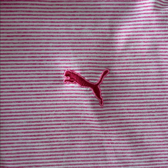 Puma Light Pink Polo Shirt Size Medium - Picture 3 of 7